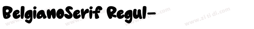 BelgianoSerif Regul字体转换
